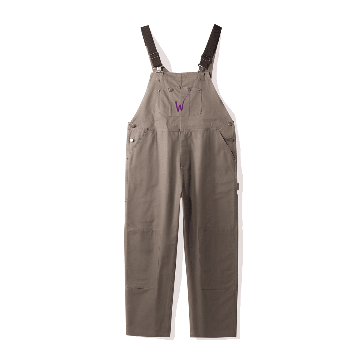 Loose-Fit Utility Bib Overall Jumpsuit