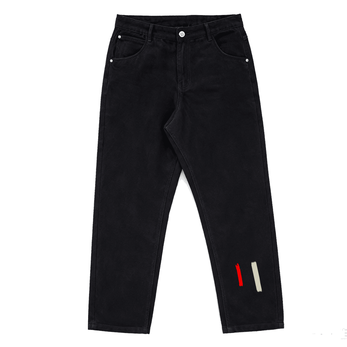Unisex Relaxed Fit Straight Leg Jeans