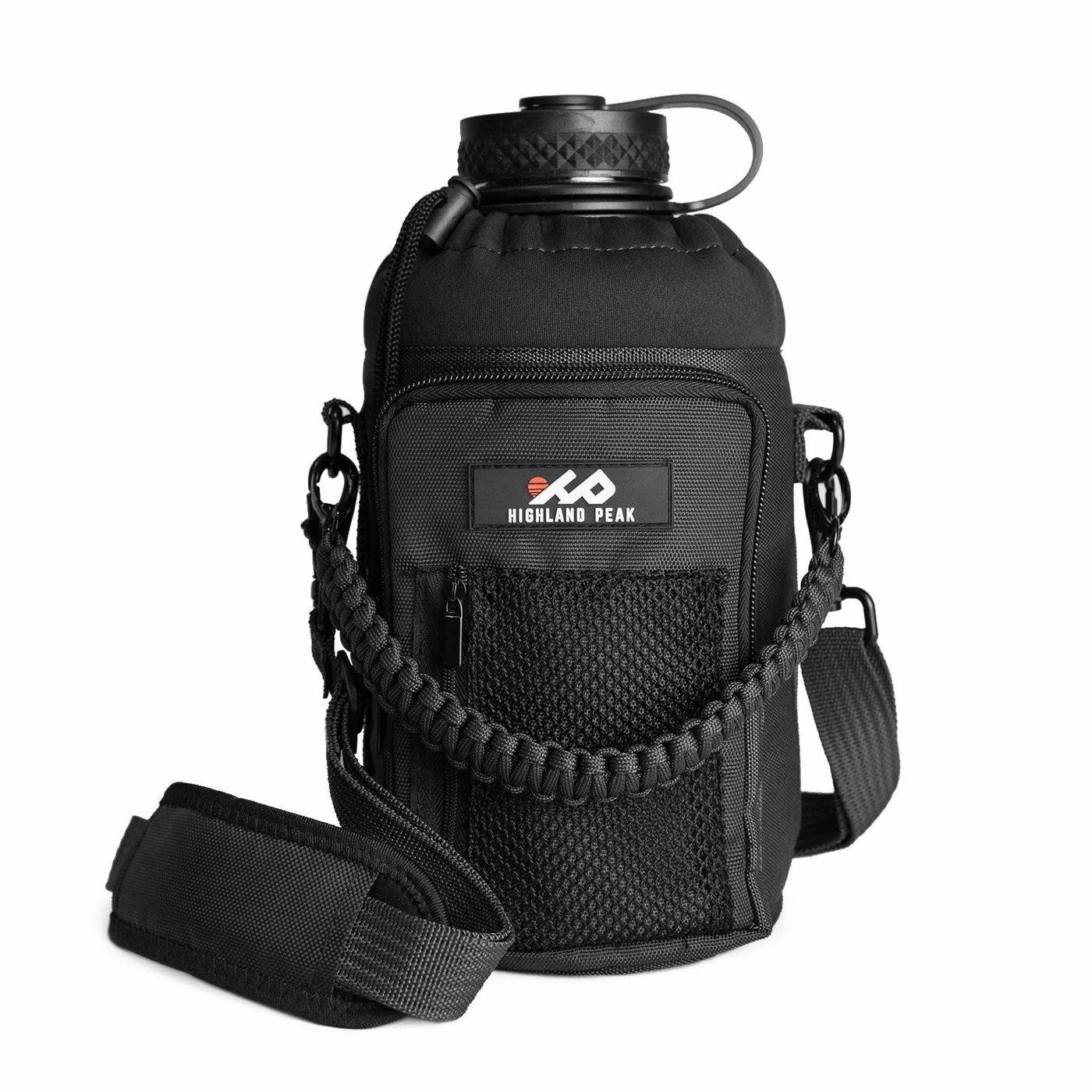 32 oz Sleeve/Carrier with Paracord Survival Handle (Blue)
