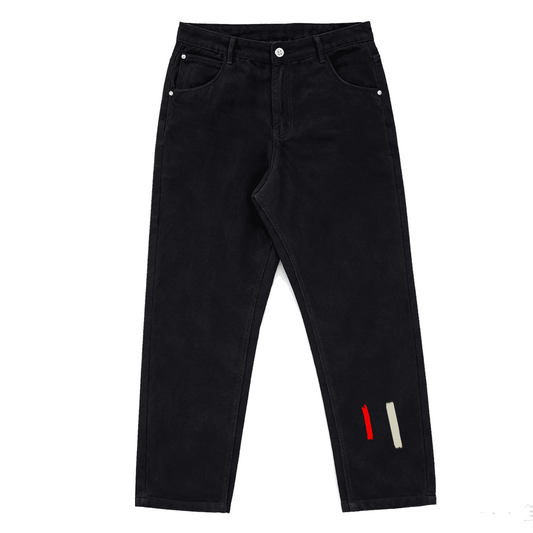 Unisex Relaxed Fit Straight Leg Jeans
