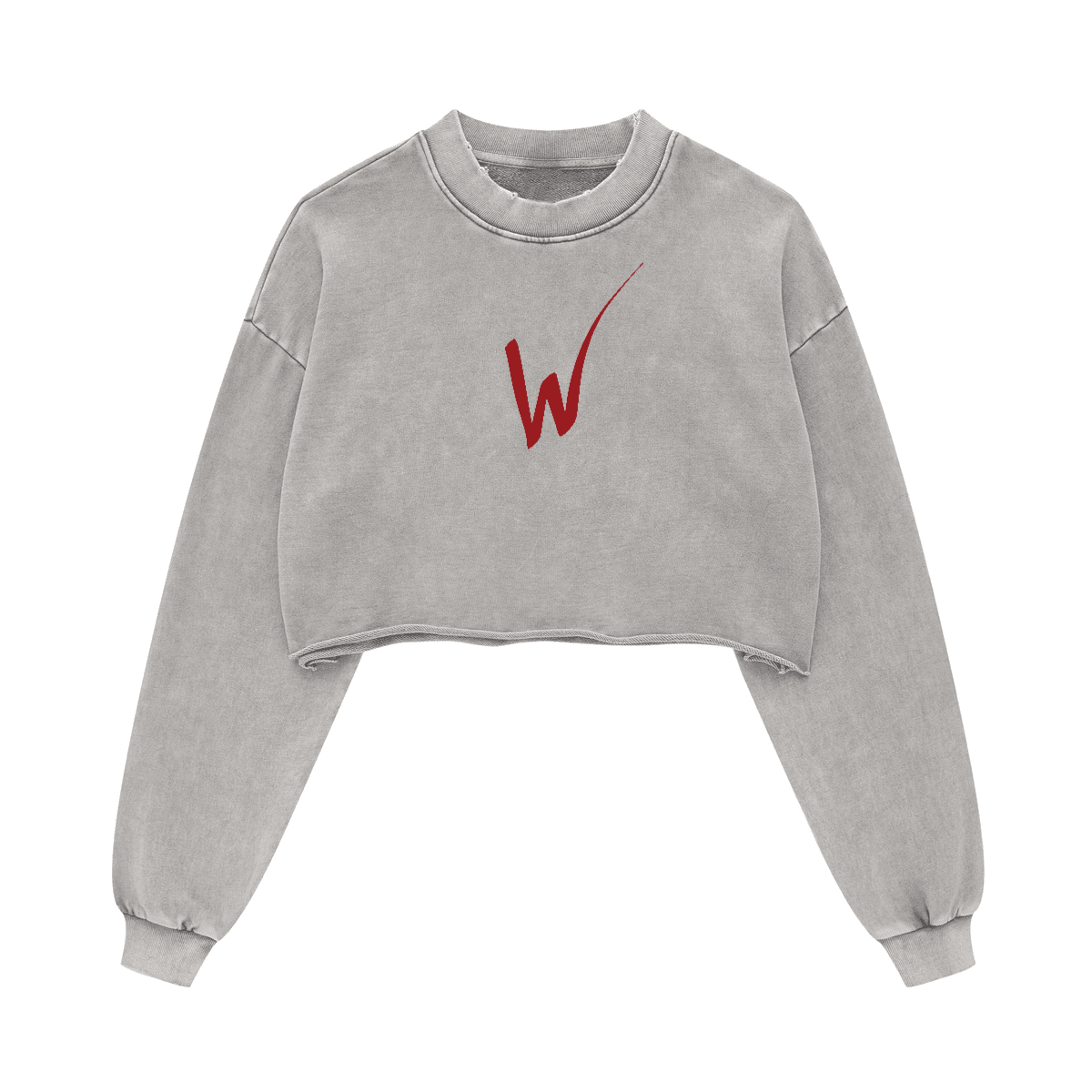 Heavyweight Washed Cropped Crew Neck