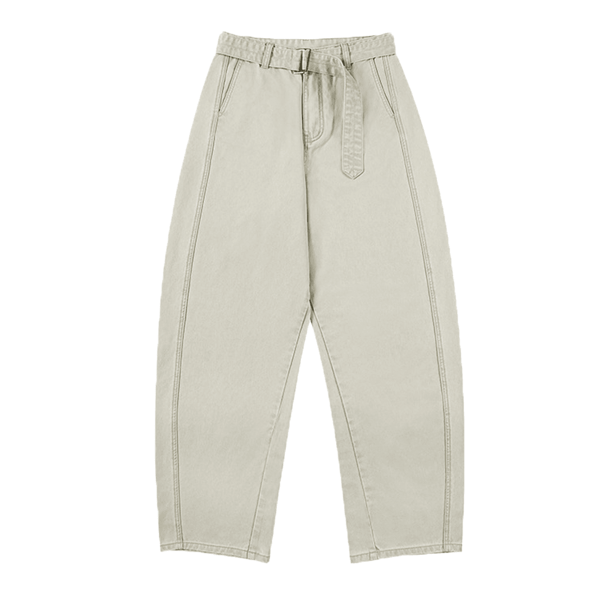 Washed Curved Blade Pants
