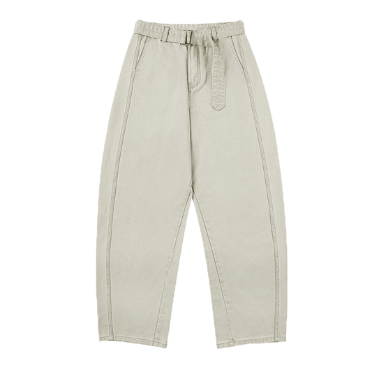 Washed Curved Blade Pants