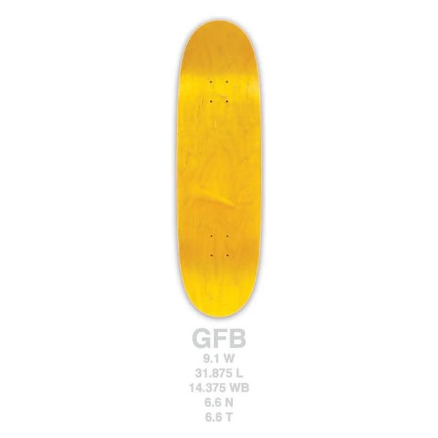 BBS MFG Egg Shape Skateboard Deck | Premium 9.1" Width | All-Terrain Cruiser
